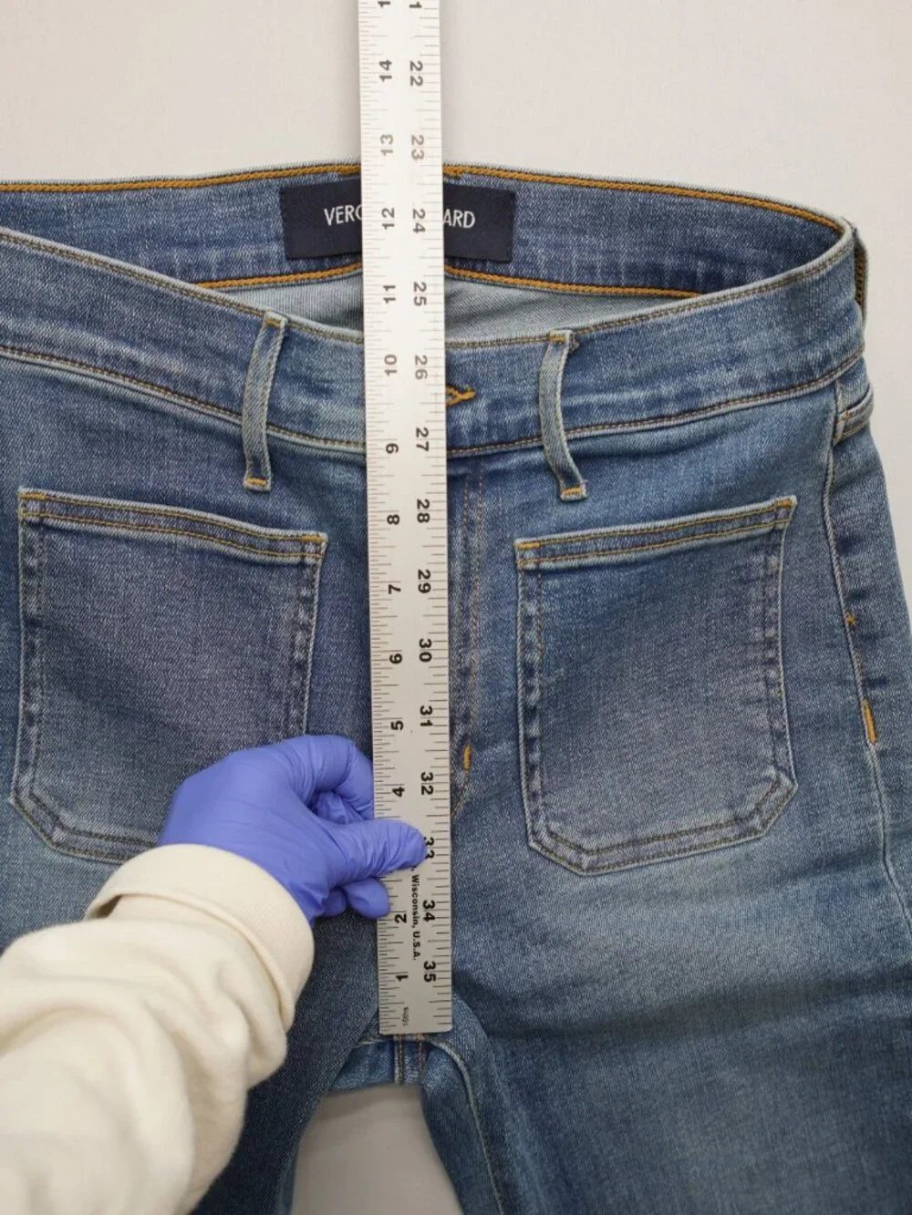 Veronica Beard Beverly High Waist Skinny Flare Leg Jeans Size 27 - Picture 11 of 13